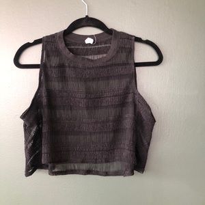 Free people sheer crop top